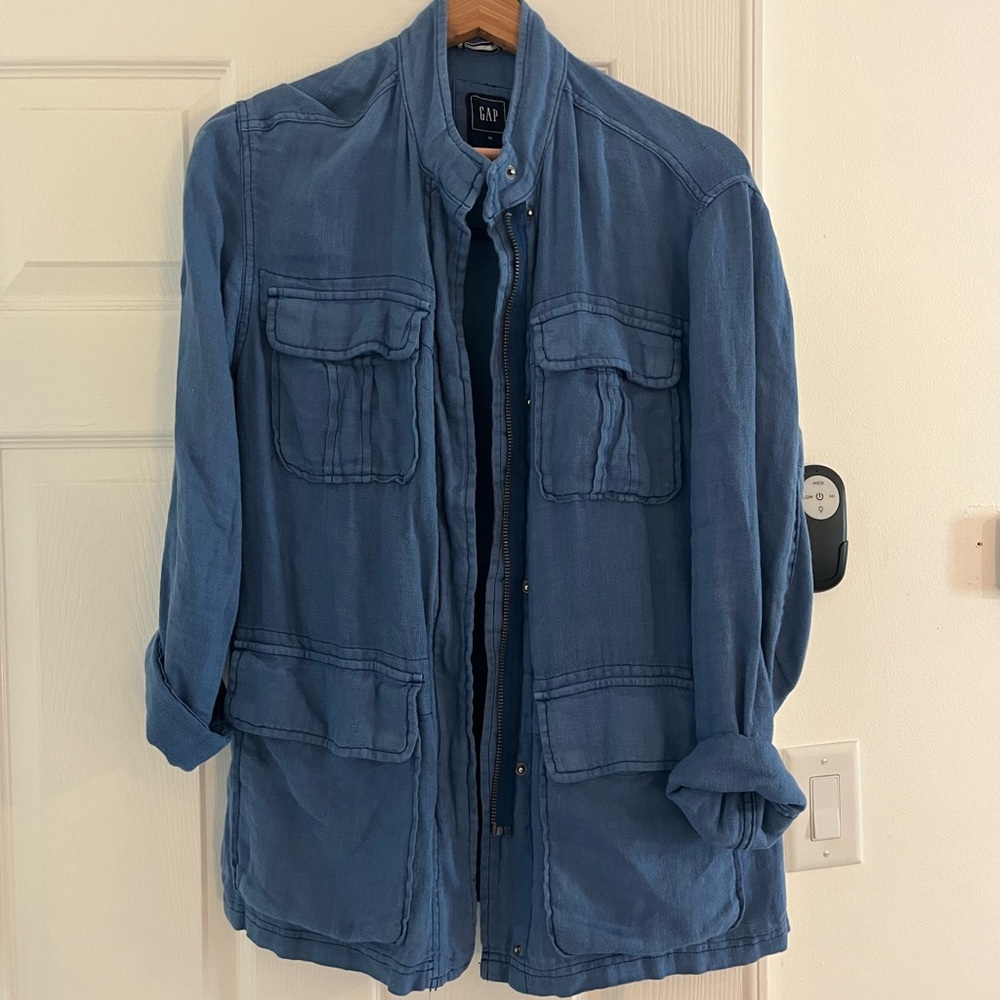 GAP Men's Field Jacket in Denim Blue